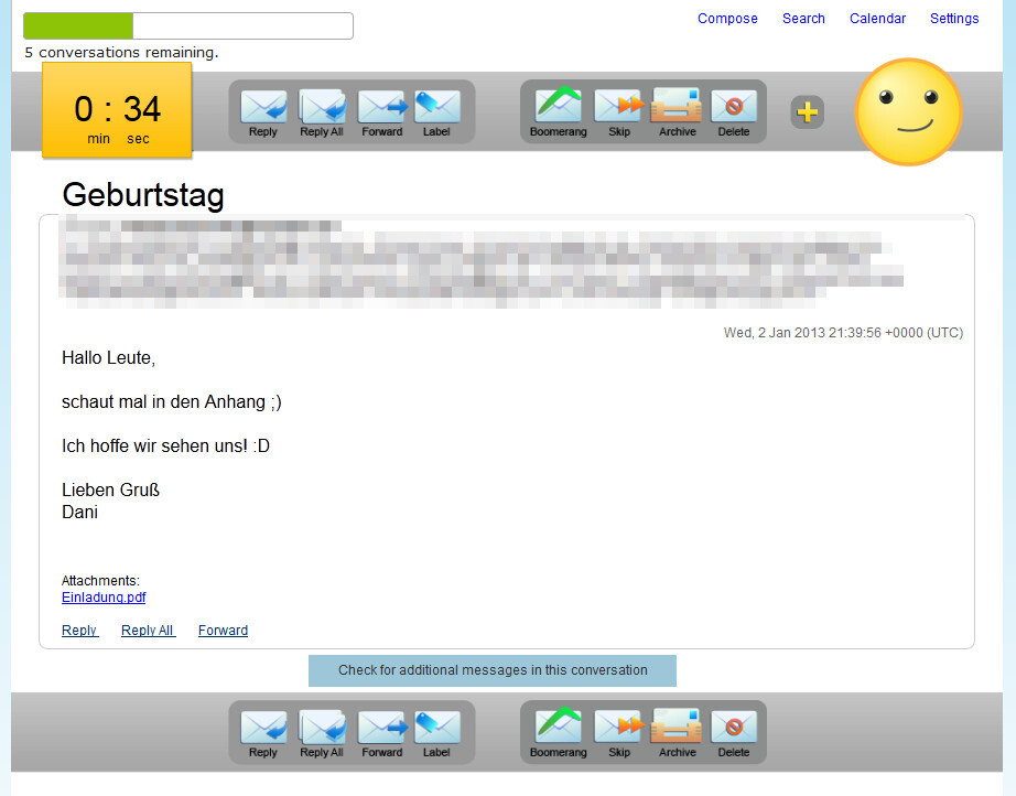  The Email Game