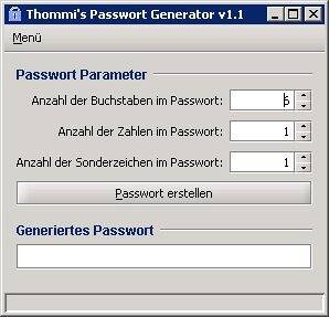  Thommi's Passwort Generator