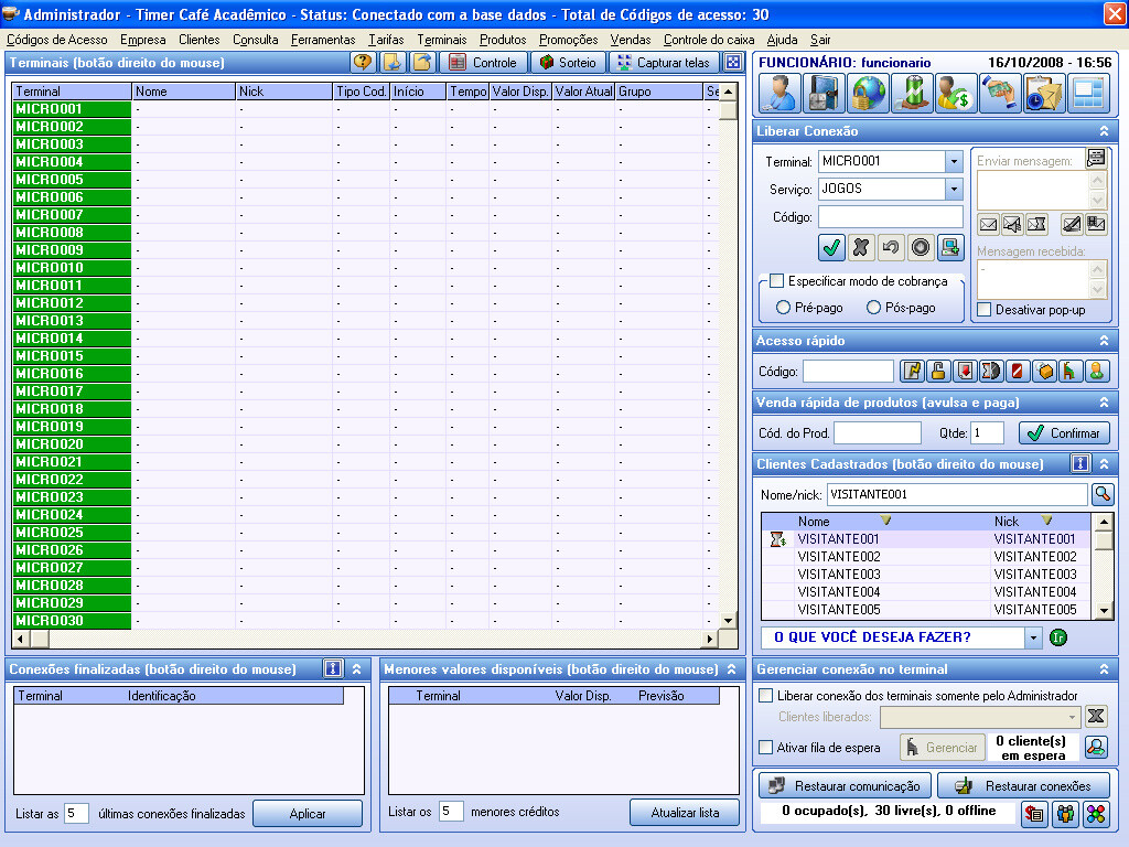  Timer Cafe Lan House Manager
