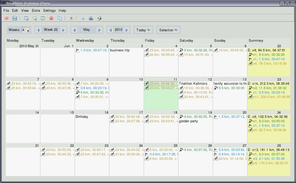  Triathlon Training Diary