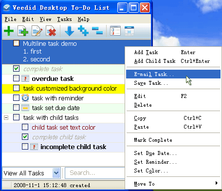 Veedid Desktop To-do List
