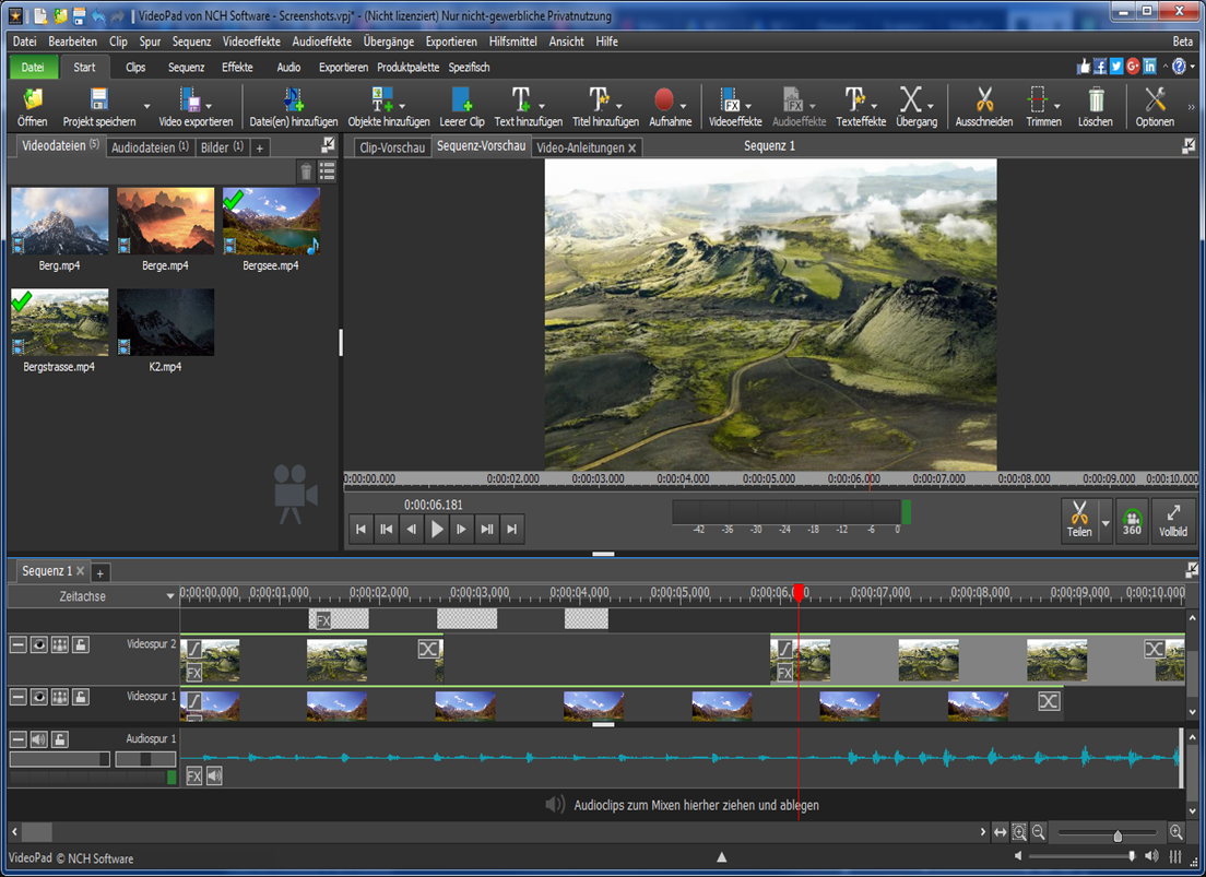 free for mac download NCH VideoPad Video Editor Pro 13.51