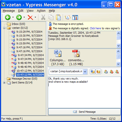 Vypress Messenger