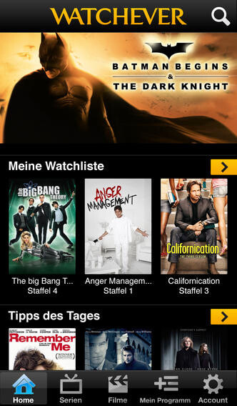  Watchever - App für Android und iOS