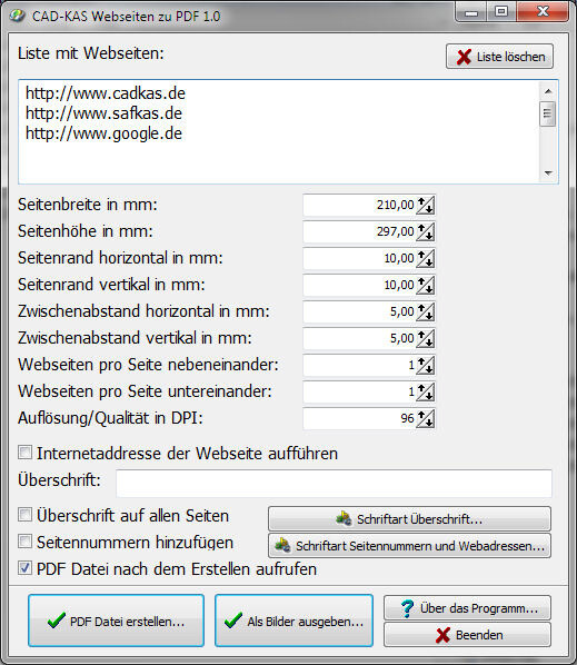  Webseiten zu PDF