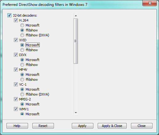  Win7DSFilterTweaker