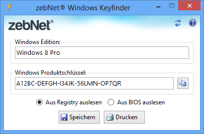 Windows Keyfinder
