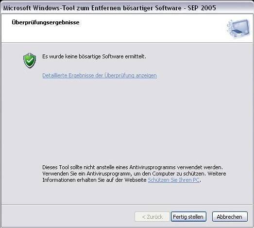  Windows-Tool zum Entfernen bösartiger Software