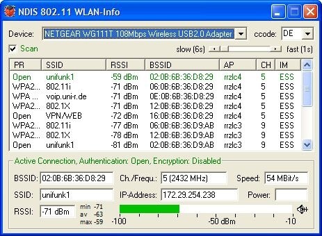 WLAN-Info (WLANInfo)