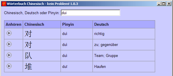 Wörterbuch Chinesisch