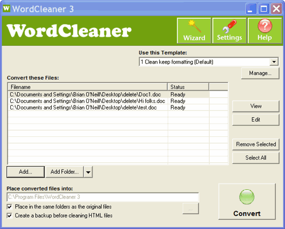  Word Cleaner