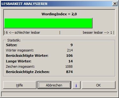 WORDINGanalyzer Basic-Box