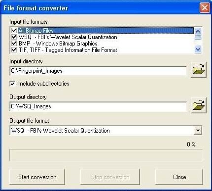 WSQ image library