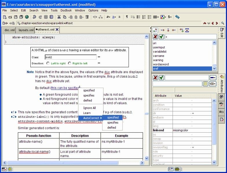  XMLmind XML Editor