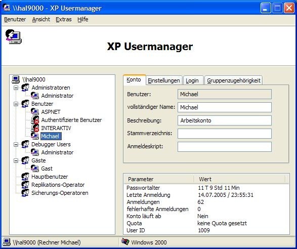 XP Usermanager