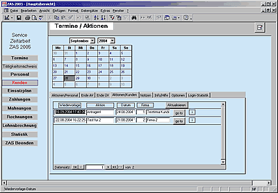  ZAS - Software Zeitarbeit