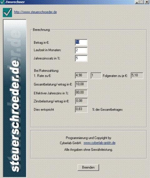 Zinsrechner