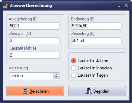  Zinswert