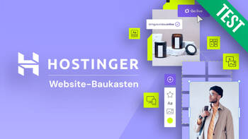Hostinger Website-Baukasten im Test (Aufmacher-Grafik)
