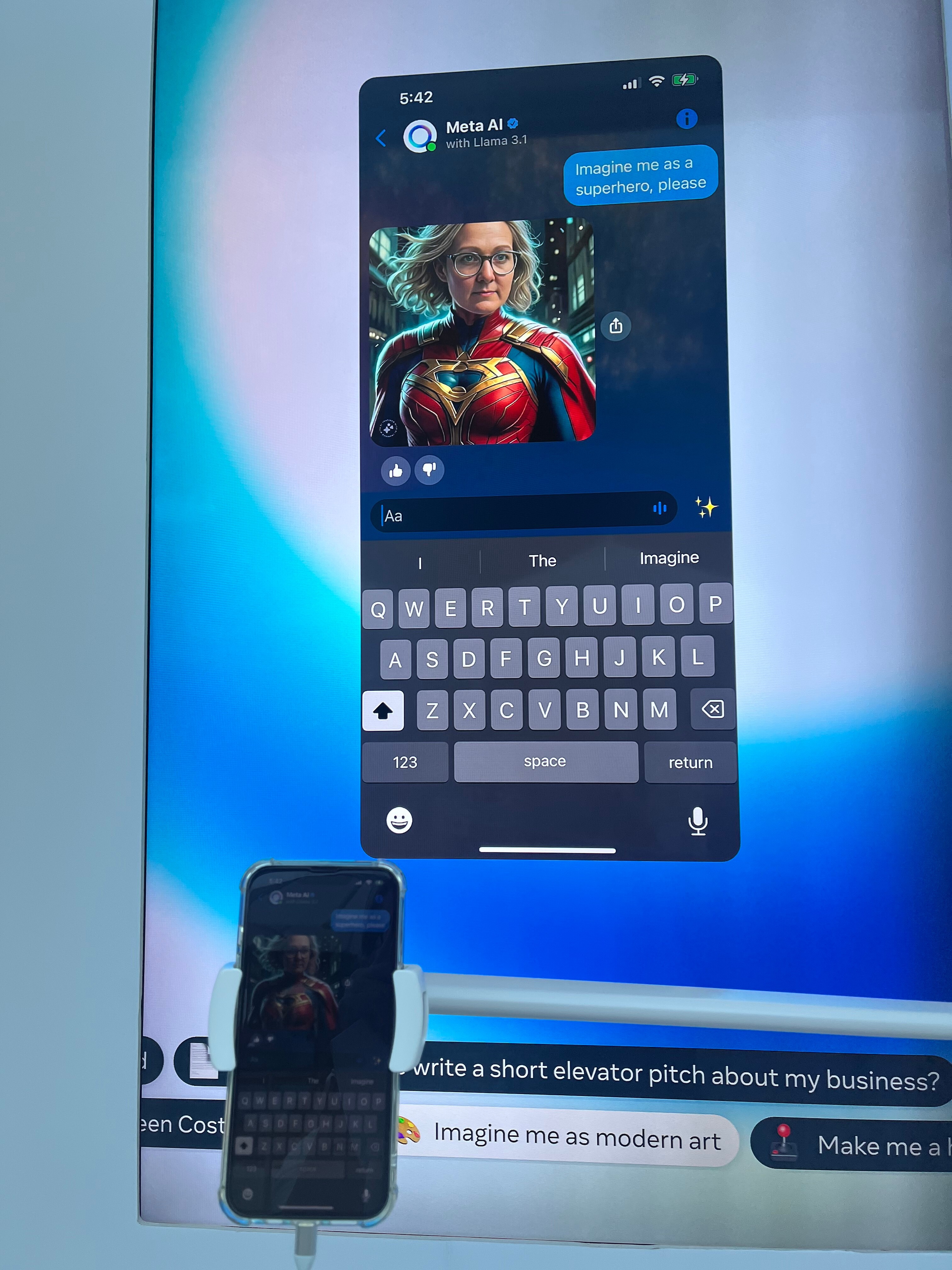 Meta AI macht aus jedem per Prompt einen Superhelden.