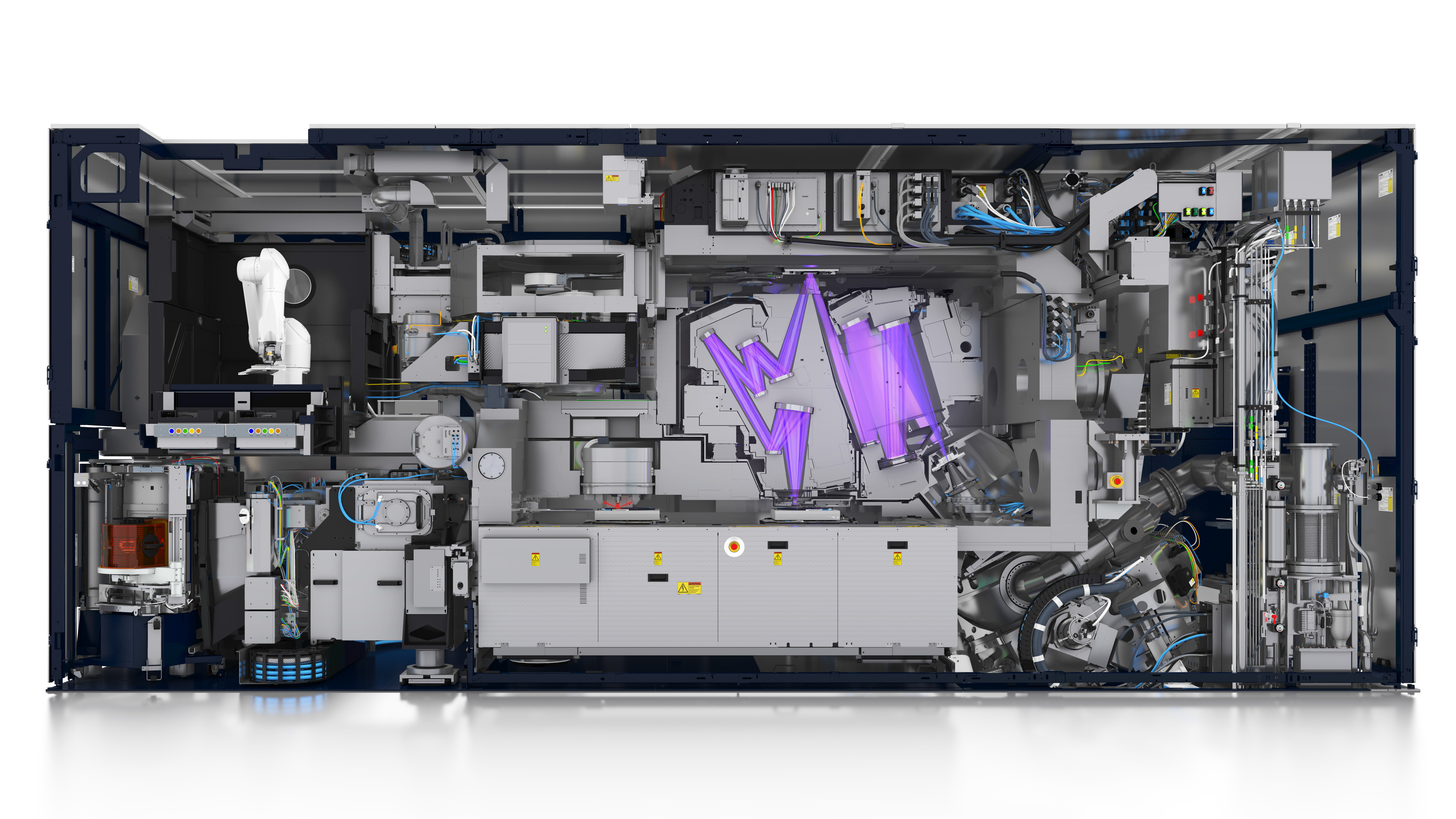 ASML 的 EUV 照排机 Twinscan NXE：3400 从内部