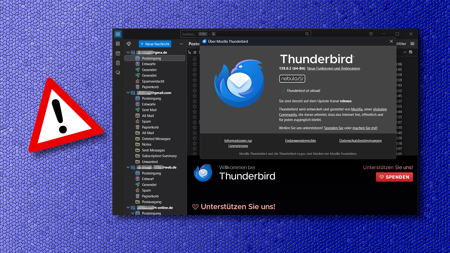 Thunderbird: HTML-Mails können Zugangsdaten verraten, Update verfügbar