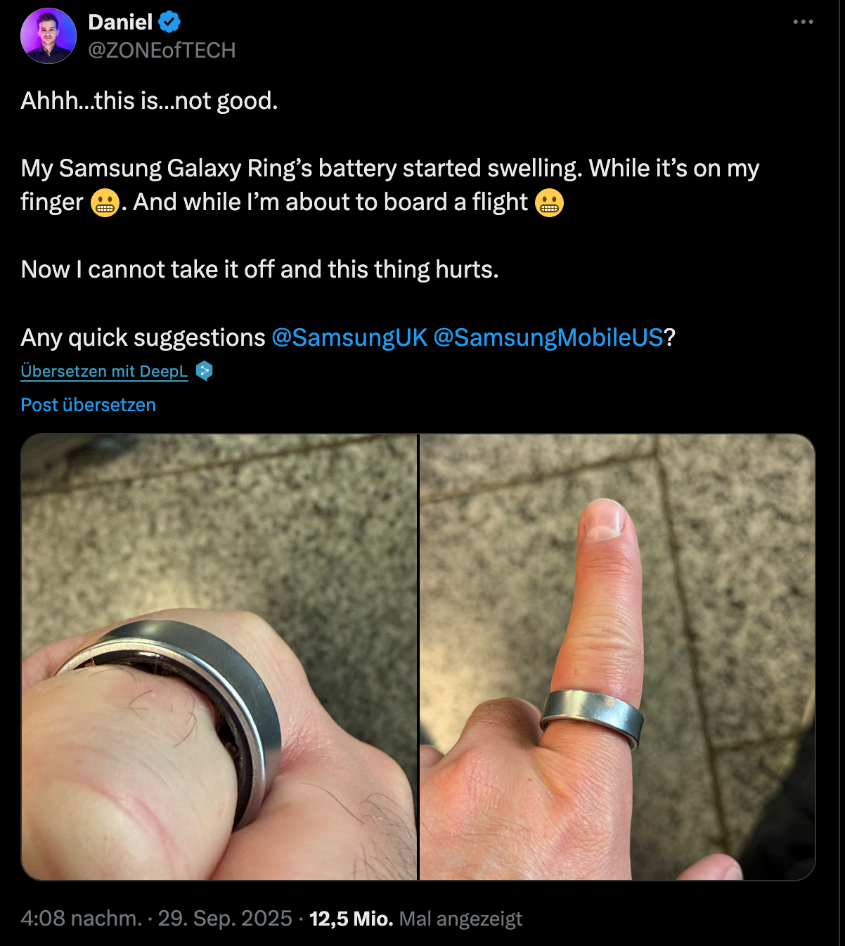 galaxy ring vibrate Explore Galaxy Ring | Smart Ring main image 1
