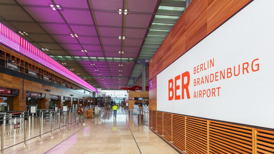 Logo des Berliner Flughafen BER