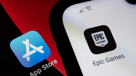 Icons von App Store und Epic Games Store
