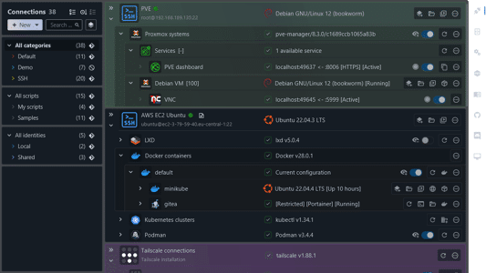 XPipe Dashboard