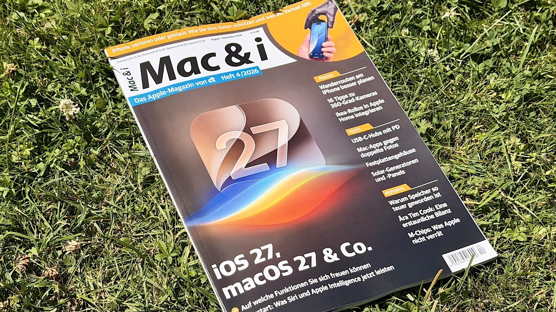 AppleOS 27, iPhone geklaut, USB-C-Hubs: Mac & i 4 mit vielen Tipps und Tests
