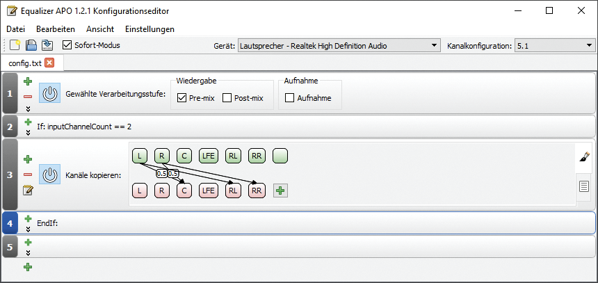 realtek hd audio manager reverse stereo