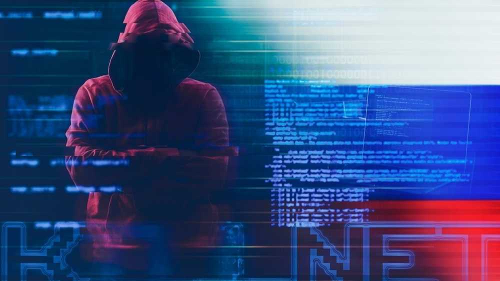 Russischer Hacker, abstraktes Symbolbild