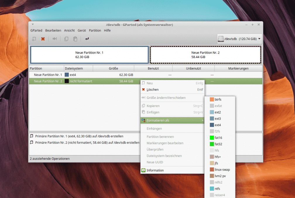 Linux Festplatte formatieren heise online