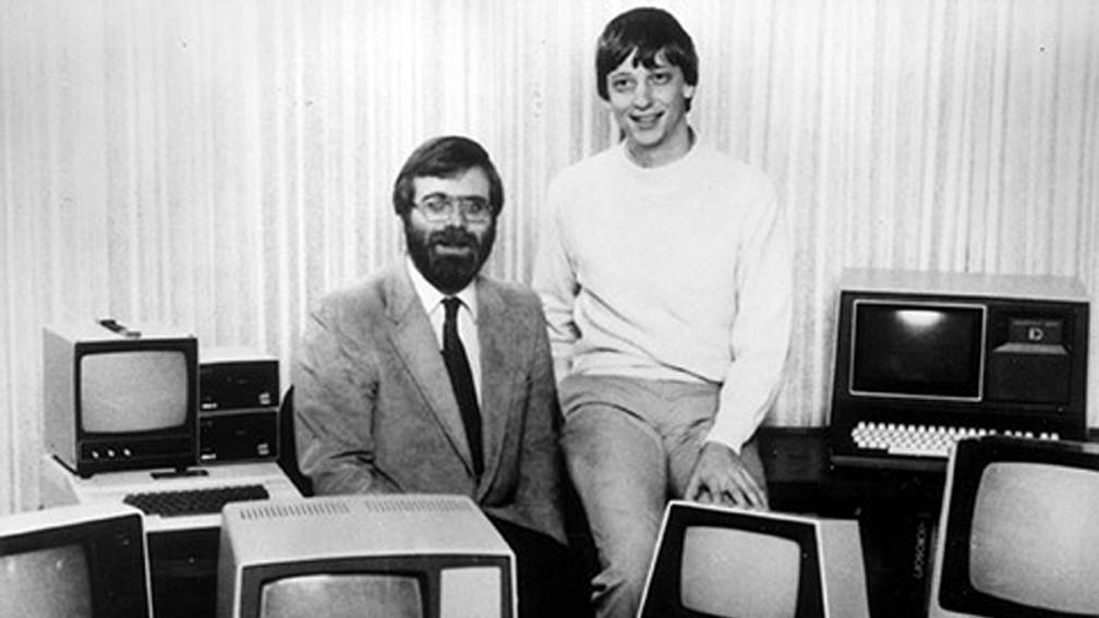Bill Gates und Paul Allen in den Anfangstagen von Microsoft