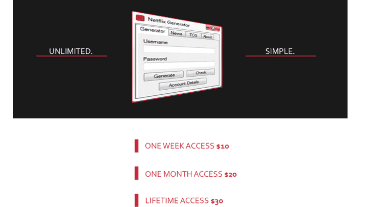 Netflix Generator Flatrate Modell Fur Gehackte Netflix Accounts Heise Online