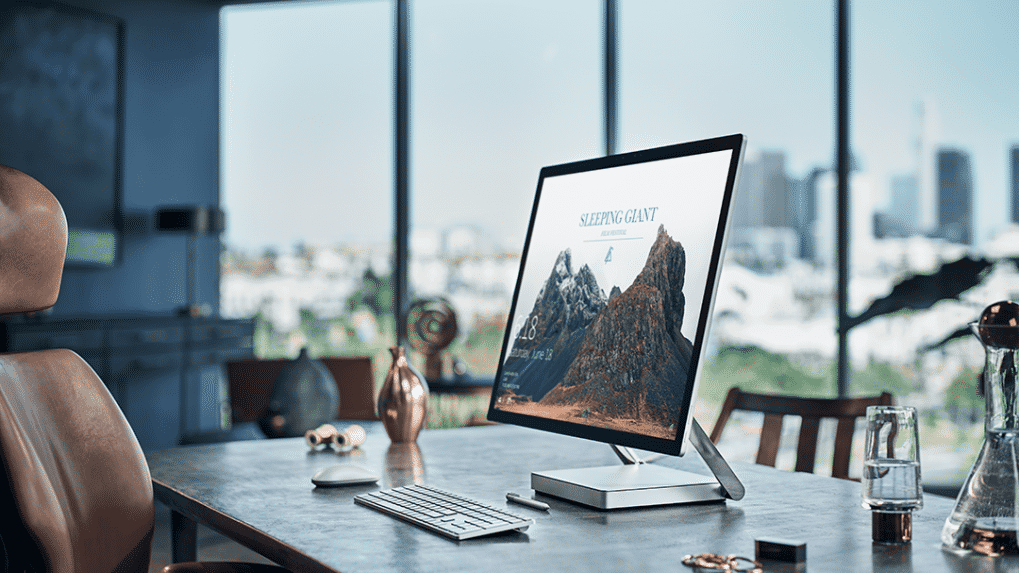 Surface Studio Microsoft Stellt Stiftbedienbaren All In One Pc