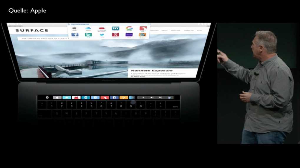 Macbook Pro Mit Touch Bar Alles Details Zu Apples Macbook Pro Heise Online