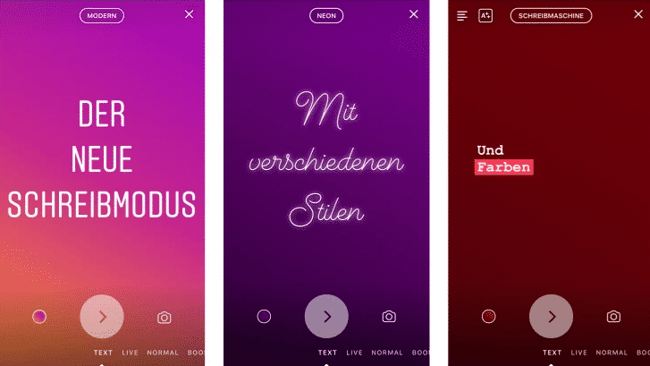 Text Statt Foto Instagram Mit Schreibmodus Fur Stories Heise Online Bisher konnte man in den instagram stories nur zwei varianten mit text finden text statt foto instagram mit