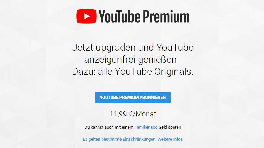 Youtube Premium Videos Ohne Werbung Schauen Heise Online