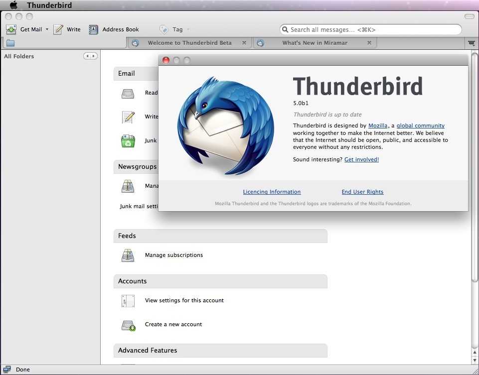 Erste Beta Von Thunderbird 5 Heise Online