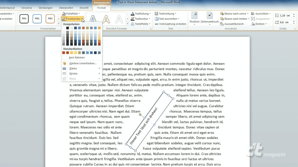 Video Text In Word Dokument Drehen Heise Online