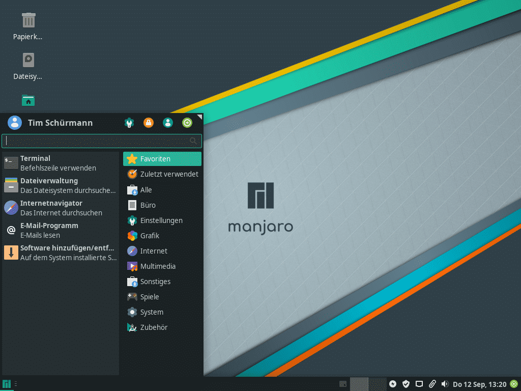 Die Xfce-Edition von Manjaro hat ein leichtes Facelift erhalten.