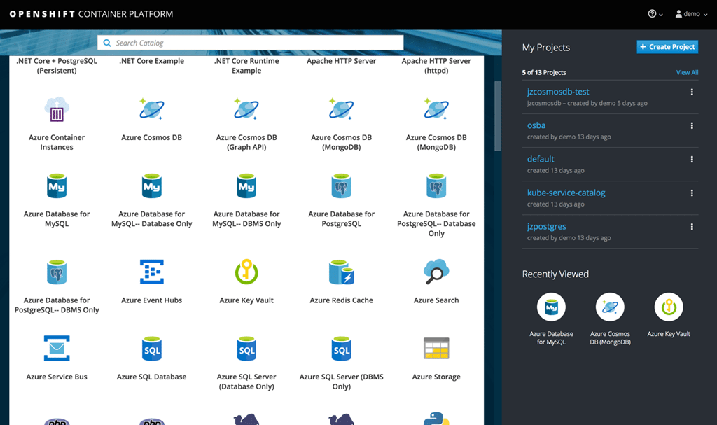 Die OpenShift Container Plattform wurde nun auch als vollständig verwaltete Version auf Azure angekündigt. (Bild: Microsoft)