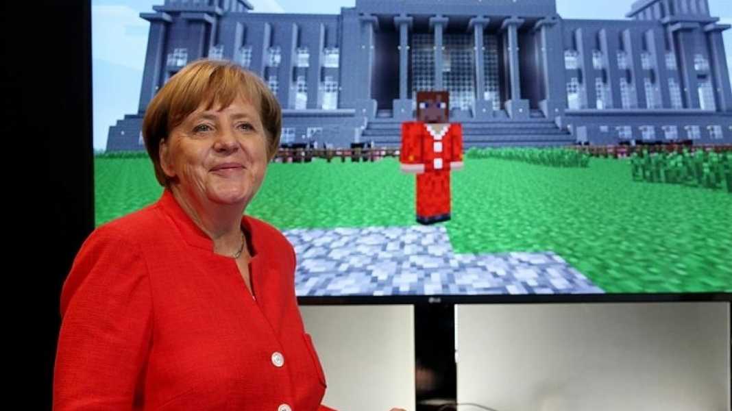 Trotz rotem Hosenanzug bei Minecraft: Deutschland macht laut EU-Kommission keine gute Figur bei der Digitalisierung. (Bild: dpa, Oliver Berg)