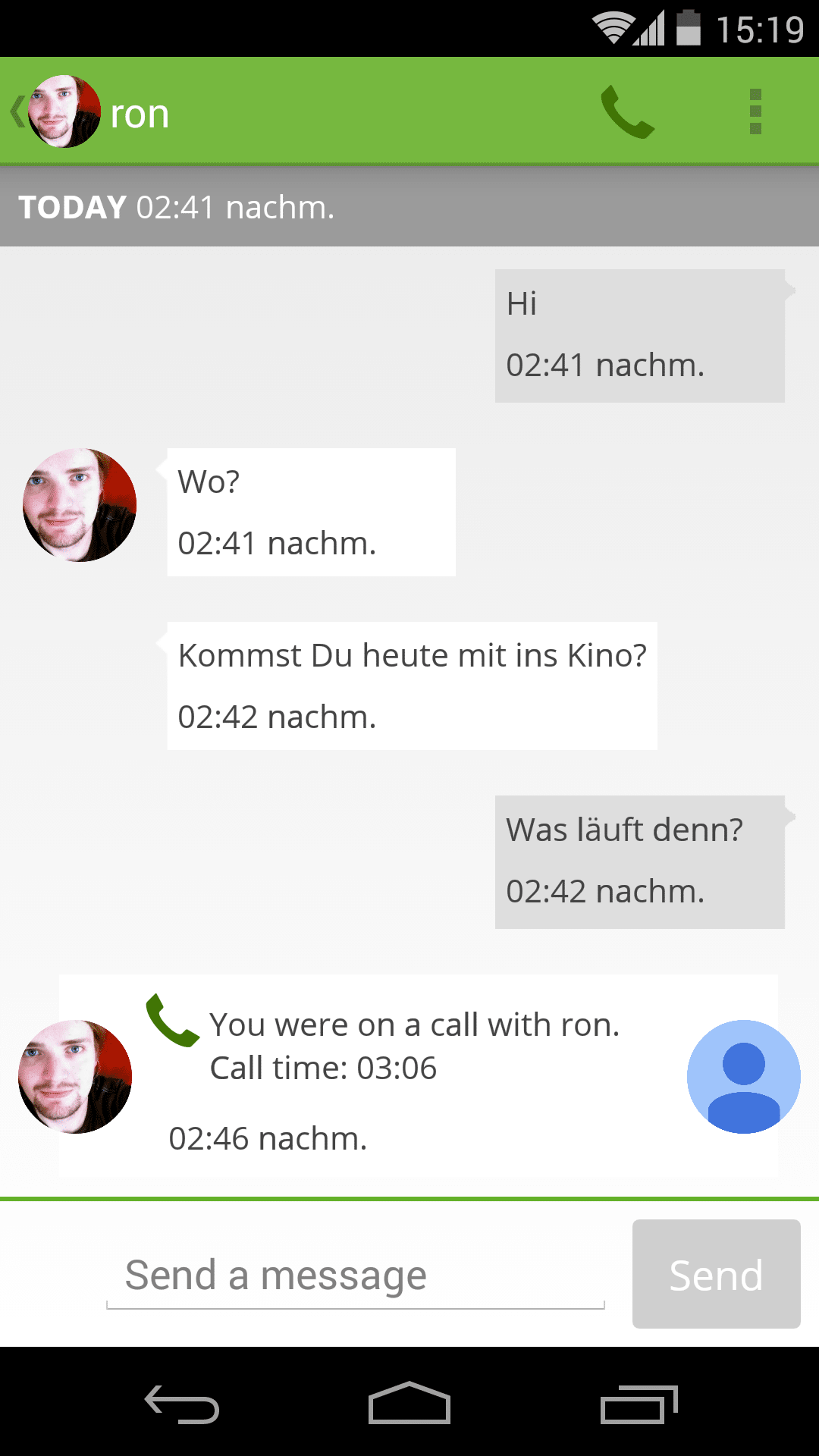 Bleep verschlüsselt Textnachrichten und Anrufe.