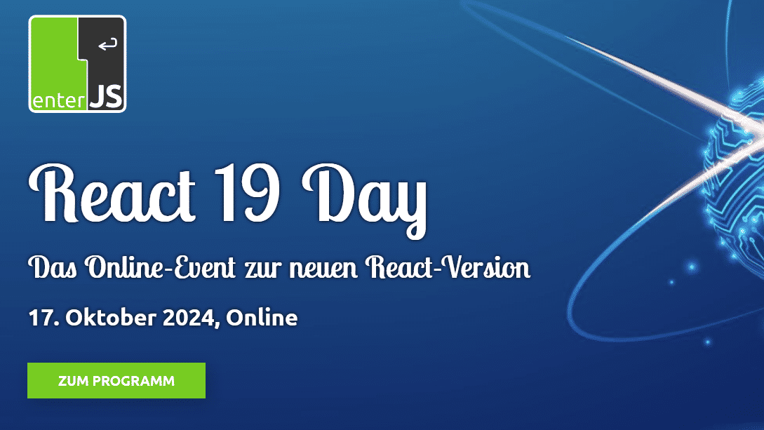 enterJS React 19 Day, Online-Konferenz, 17. Oktober 2024