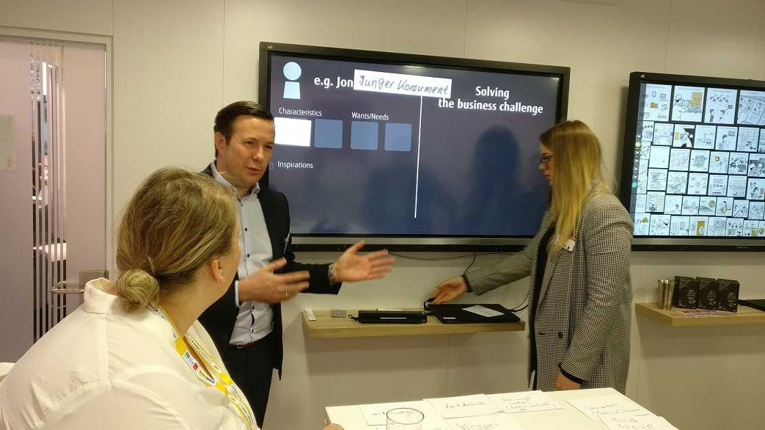 Co-Creation bei Fujitsu: In einem ersten Schritt werden Personas, idealtypische Anwender beschrieben.