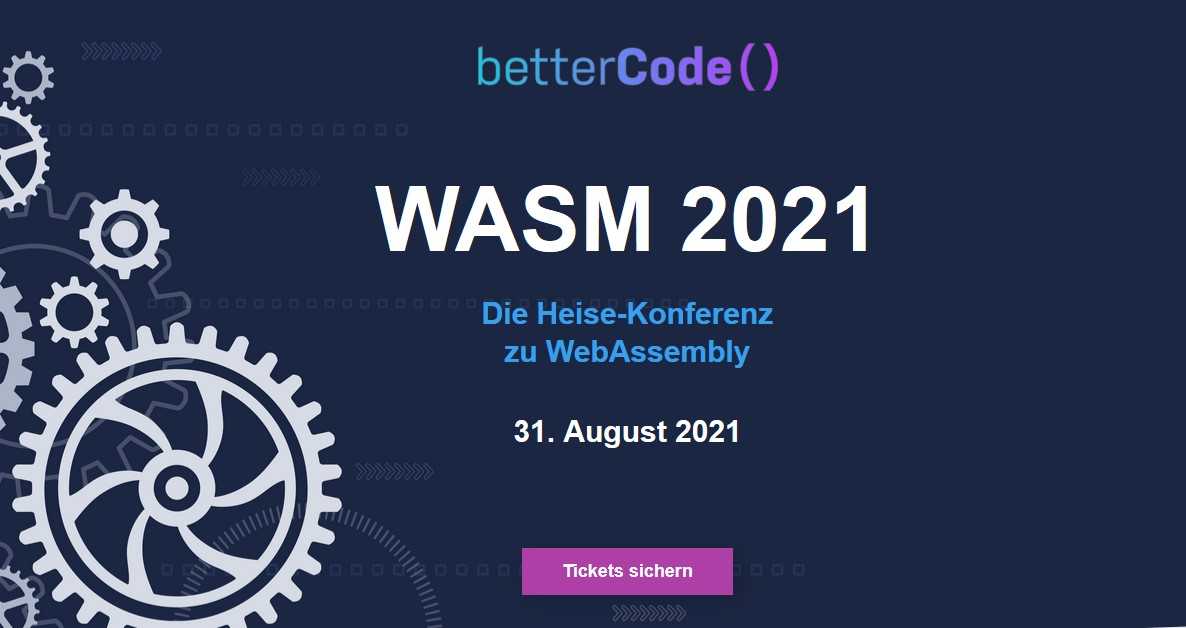Wasm 2021: Die Heise-Konferenz zu WebAssembly am 31. August 2021