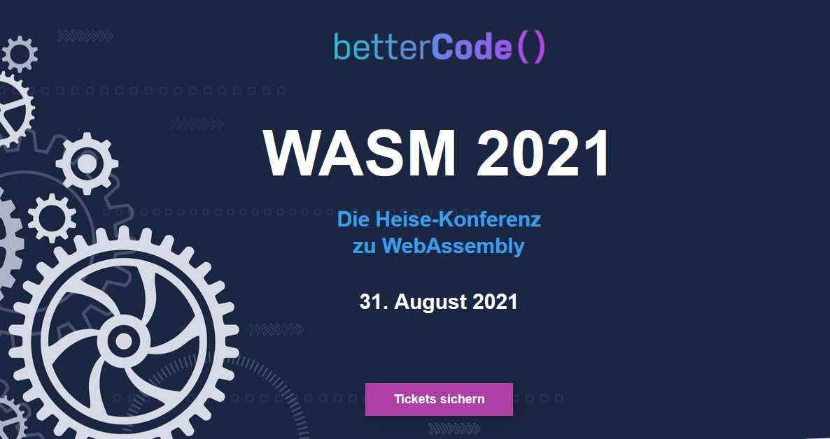 Wasm-Konferenz von Heise am 31. August 2021